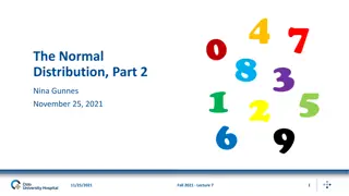 Normal Distribution and Central Limit Theorem