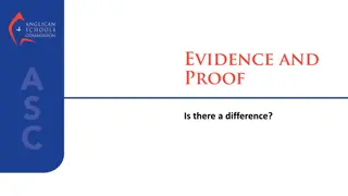 Evidence, Proof, and Science Foundations in Legal and Scientific Context