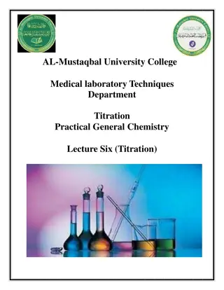 Titration in General Chemistry Lectures