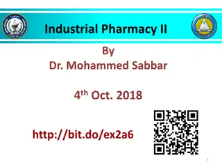 Industrial Pharmacy II: Suppository Dosage Forms and Ideal Base Properties