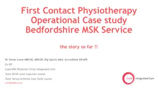 Improving MSK Services in Primary Care: Challenges and Solutions