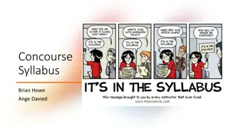 Insights into Concourse Syllabus Updates and Changes