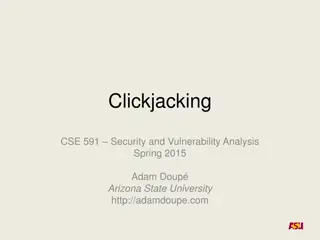 Clickjacking Attacks