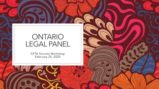 Legal Panel Workshops in Ontario: Case Summaries & Analysis