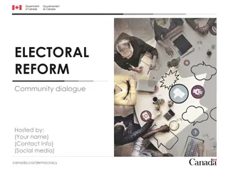 Canadian Federal Electoral Reform Community Dialogue
