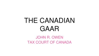 The Canadian GAAR Tax Regulations