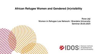 African Refugee Women: Gendered Visibility and Cultural Agency