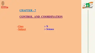 Control and Coordination in Living Organisms: A Detailed Study