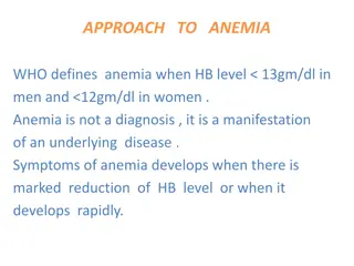 Approach to Anemia Evaluation & Management