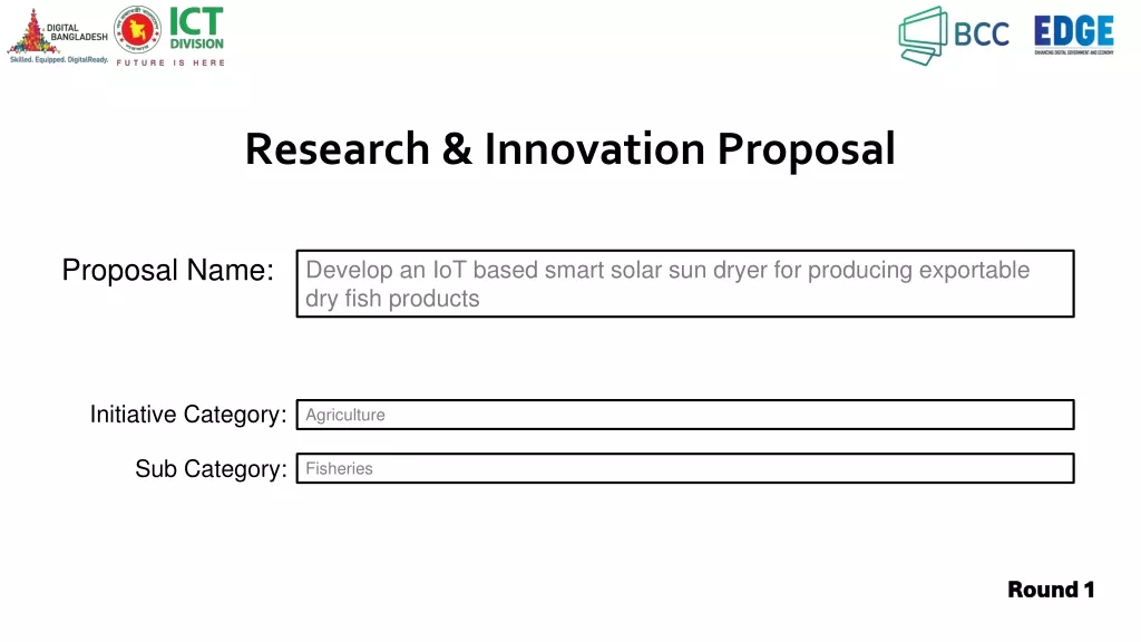 Research & Innovation Proposal