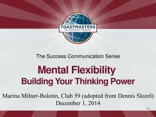 Building Mental Flexibility: Key to Effective Thinking and Problem Solving