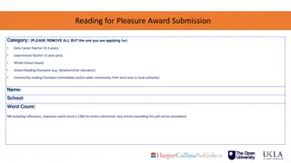 Enhancing Reading for Pleasure: A Teacher's Journey