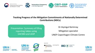 Tracking Progress of Mitigation Commitments in NDCs Using GACMO and LEAP Models