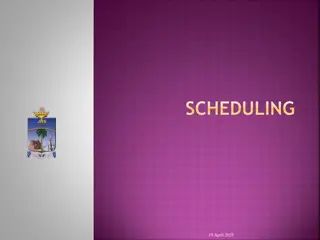Scheduling Decisions in Process Management