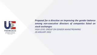 Improving Gender Balance Among Non-Executive Directors on Stock Exchanges