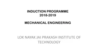 Enhancing Engineering Education: Importance of Induction Programme in Mechanical Engineering