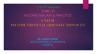 Income Tax Law and Practice: Salary Income Overview
