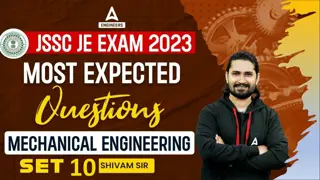 JSSC JE Exam 2023 Mechanical Engineering Questions and Discounts