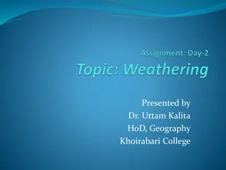 Types of Weathering: Chemical, Biological, Physical Processes