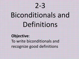 Biconditionals and Good Definitions