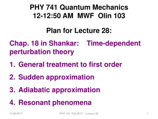 Time-Dependent Perturbation Theory in Quantum Mechanics