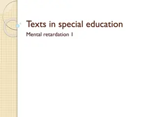 Mental Retardation in Special Education