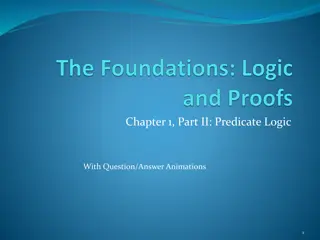 Predicate Logic: Features and Examples