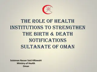 Strengthening Birth and Death Notifications in Oman