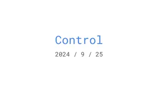 Control and Functions in Python Programming