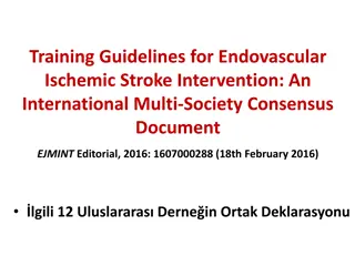 International Multi-Society Guidelines for Endovascular Ischemic Stroke Intervention