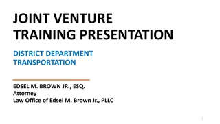 Joint Venture Operations in the District of Transportation