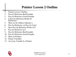 Pointers and Pass-by-Reference in C Programming