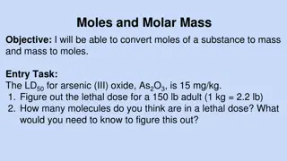Moles and Molar Mass Conversions: Calculations and Formulas