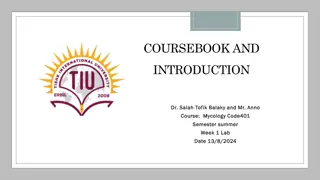 Mycology Course: Practical Lab Techniques and Fungal Identification