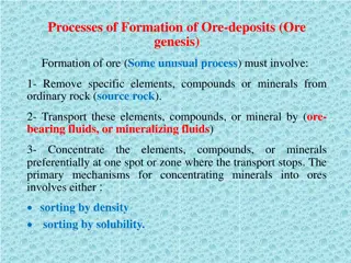Formation of Ore Deposits: Processes and Mechanisms Unveiled