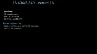 NP-Completeness and Cook-Levin Theorem