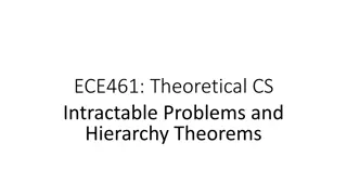 Intractable Problems and Hierarchy Theorems in Complexity Theory