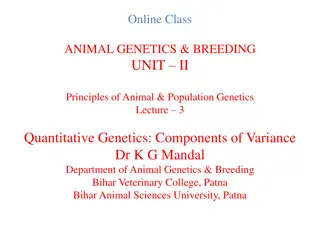Qualitative and Quantitative Genetics in Animal Breeding