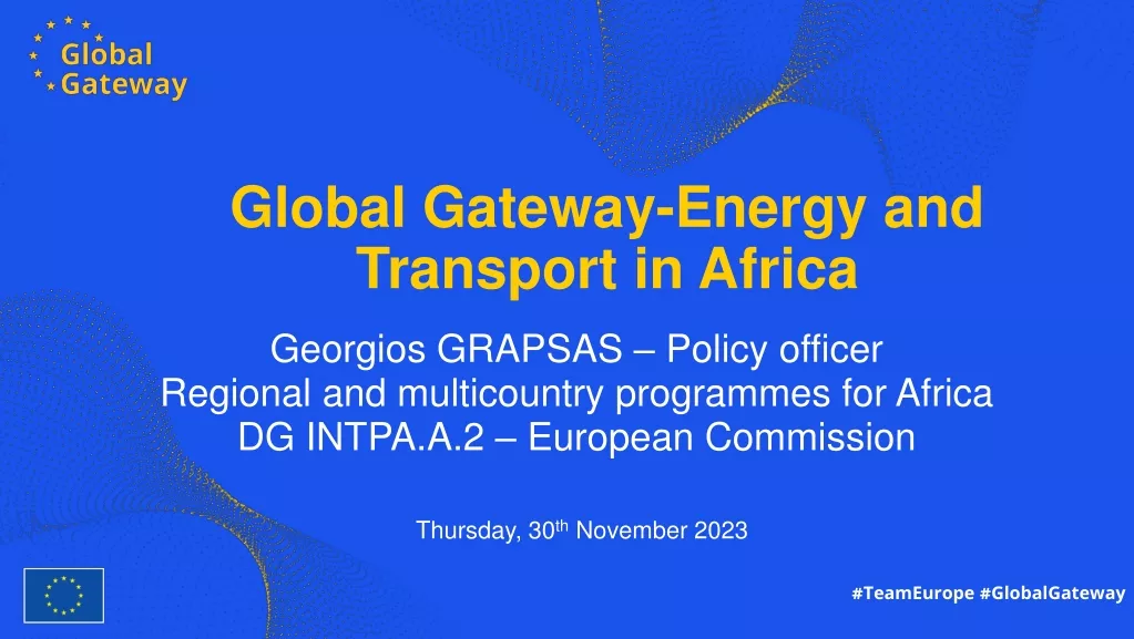 Energy and Transport Development Initiatives in Africa by EU Commission