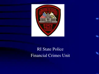 Financial Crime Investigation Unit and Forensic Science Principles