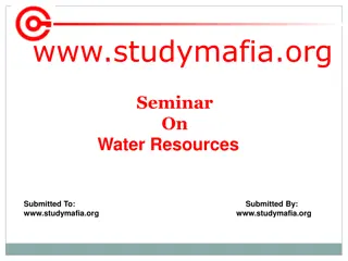 Seminar on Water Resources and Their Importance