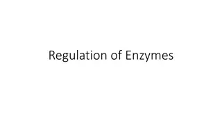 Regulation of Enzyme Activity and Factors Influencing it