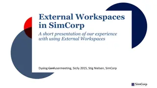 Experience with External Workspaces in SimCorp: A Brief Overview