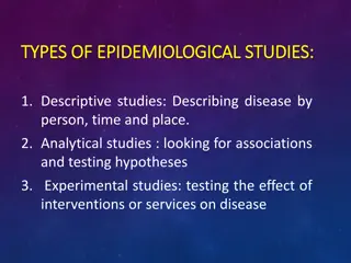 Different Types of Epidemiological Studies
