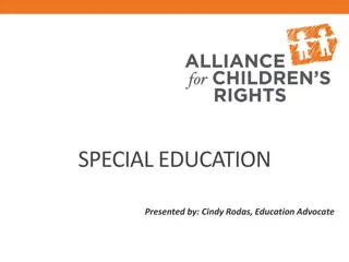 Special Education Rights and Services