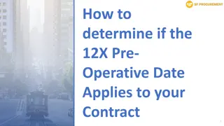 Determining Contract Exemptions Based on Pre-Operative Date
