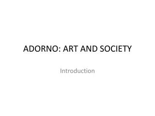 Adorno: Art and Society Introduction