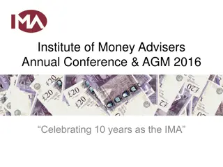 Institute of Money Advisers Annual Conference & AGM 2016 Insights