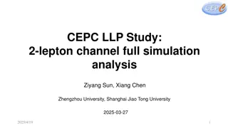 Complete Simulation Analysis for CEPC LLP Study Channels