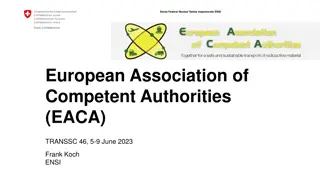 European Association of Competent Authorities (EACA) and TRANSSC-46 Overview